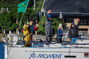 XS Moment after finishing the race    Image: CYCA | Salty Dingo