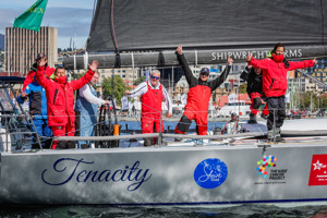 Tenacity celebrating after finishing.     Image: CYCA | Salty Dingo