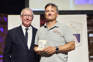 Another Chapter, 3rd PHS Division 1 -  presented by RYCT Commodore Stephen McCullum  to skipper Greg Clinnick.     