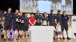 Happy Wanderer, 2nd Corinthian IRC, 2nd Corinthian PHS and 1st Armed Services Yacht on Corrected Time (Oggin Cup) - presented by Alderman Louise Bloomfield (City of Hobart).     