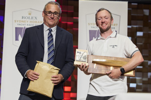 Love & War, 1st IRC Division 5 - presented by Mr Michel de Vos (Tasports Group Executive)  to skipper Phillip Kurts.    