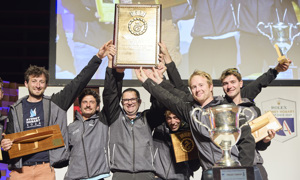 Cocody, 1st IRC Division 3, Polish Trophy for the Yacht Travelling from the Furthest Port to Compete - presented by Mr Michel de Vos (Tasports Group Executive) to  skipper Richard Fromentin and crew.     