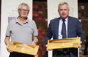 Chutzpah, 1st Victorian Yacht on Corrected Time (Lou Abrahams Memorial Trophy), 1st IRC Division 2 - presented by The Honourable Jeremy Rockliff, Premier of Tasmania to owner Bruce Taylor.