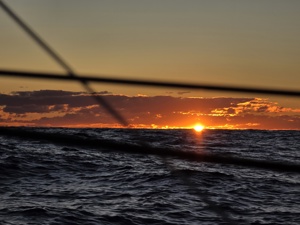 The setting sun from Frantic