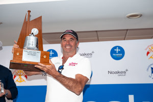 Line Honours - Grant Wharington, skipper Wild Thing 100.    Image: CYCA | Ashley Dart