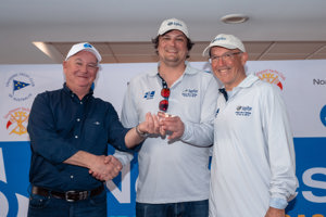 Ian Smith and John Cross of Jupiter, 3rd in IRC Division 3.    Image: CYCA | Ashley Dart