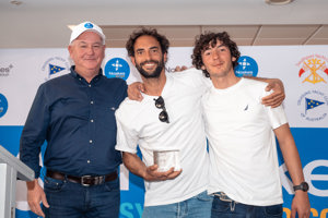 Massimiliano Fonzo & Matteo Brignoli of Voltstar Yeah Baby, 1st in IRC Division 1.     Image: CYCA | Ashley Dart