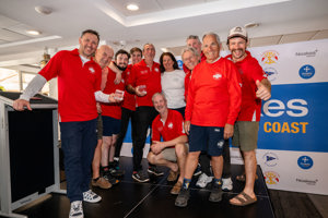 The crew of Wild Oats at the prizegiving.    Image: CYCA | Ashley Dart