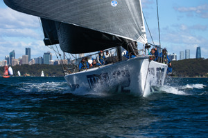 URM Group after the start of the Flinders Islet Race.   Image: CYCA | Ashley Dart