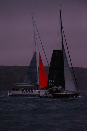 2025 Tollgate Island Race start - Le Tiroflan and Pacific Road Xanthus.    Image: CYCA | Ashley Dart