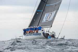 URM Group heading to sea through the Sydney Heads.    Image: CYCA | Ashley Dart