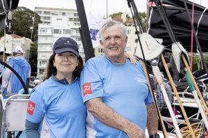 Natasha Parker and dad Geoff Hill on ‘Antipodes’.    