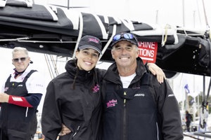 Georgia and Grant Wharington on ‘Wild Thing 100’.    