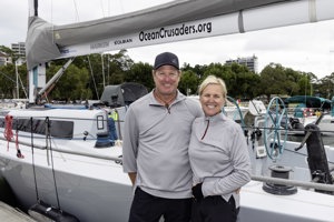 Ian and Anika Thomson on ‘Oceana Crusaders J-Brid’.    