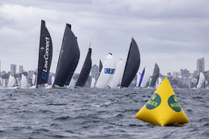 Start of the race out of Sydney Harbour