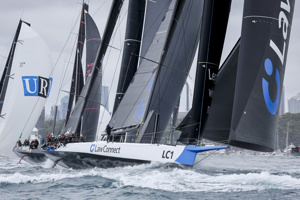 80th ROLEX Sydney Hobart Yacht Race - LawConnect leading the fleet.    Image: CYCA/Salty Dingo
