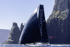 LAW CONNECT passing cape Raoul , Sail No: SYD1000, Owner: Christian Beck, Skipper: Tony Mutter, Club: CYCA, NSW, Design: Juan K 100 Custom, LOA (m): 30.5, Year: 2008