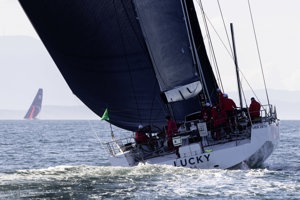 LUCKY passing cape Raoul , Sail No: USA2872, Owner and Skipper: Bryon Ehrhart, Club: NYYC, UNITED STATES, Design: Juan K 88 Custom, LOA (m): 27, Year: 2014