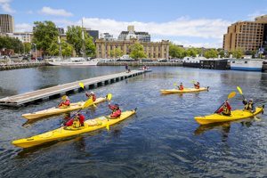 80th ROLEX Sydney Hobart Yacht Race - The Hobart Race Village.  Image: CYCA | Salty Dingo