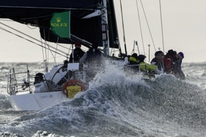 MRV, Sail No: SYD5, Owner and Skipper: Damien King, Club: SYC, VIC, Design: Frers 61, LOA (m): 18.5, Year: 1996