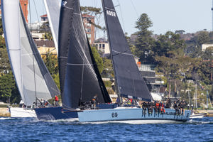 Noakes Sydney Gold Coast 2026 - Smuggler and Caol Ila fresh off the start line.    