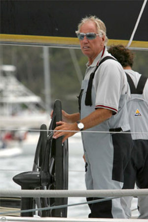 Neville Crichton - line honours winner 2002 Rolex Sydney Hobart Race - here seen before the start of the race.