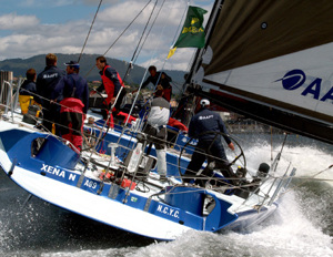 AAPT coming up the Derwent