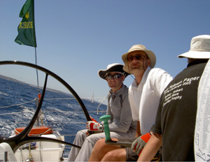 Savcor settling into the trip South after rounding the sea mark off Sydney Heads