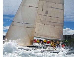 Lou Abraham's Challenge sailing into Hobart