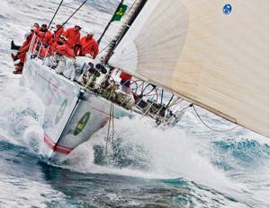 Wild Oats XI just before she encountered the southerly