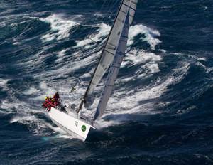 Chris Bull's Cookson 50 Jazz battling the wilds of Bass Strait