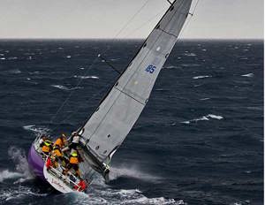 Tony Lyall's Valheru battles with the conditions in the open ocean