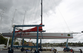 Wild Oats XI revealed underwater modifications in their quest for more speed