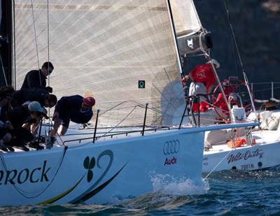 Light air spinnaker start to 24th Audi Sydney Gold Coast Yacht Race