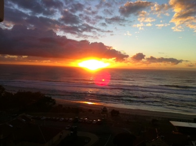 Spectacular Sunrise as Frantic approaches the finish line