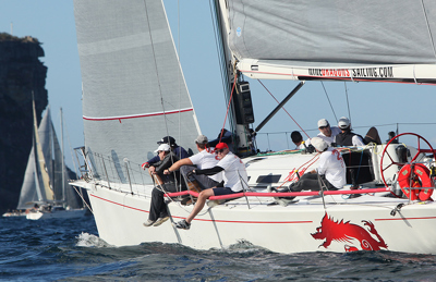 Some colour from the Start of the Sydney Gold Coast Yacht Race