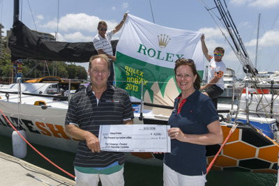 A record donation to worthy charity and Rolex Sydney Hobart competitor