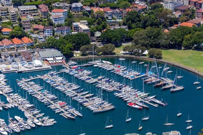 Cruising Yacht Club of Australia Clubhouse and Marina. Credit Mark Merton