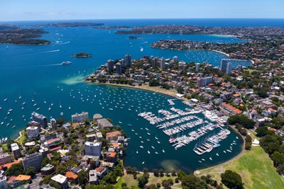 The Cruising Yacht Club of Australia is situated in Rushcutters Bay, just 10 minutes from Sydney's CBD. Credit Mark Merton