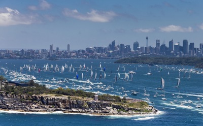 Replay of the Rolex Sydney Hobart Yacht Race Start