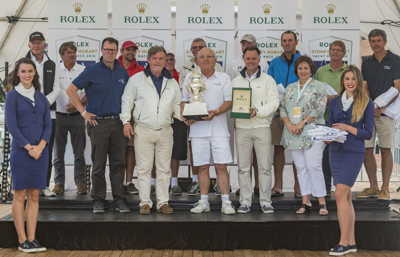 Divisional winners at the dockside presentation