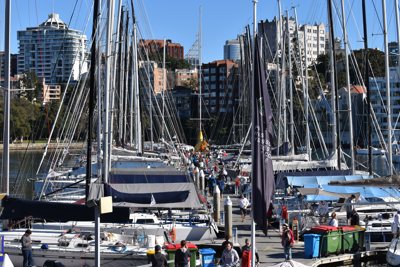 Final preparations dockside