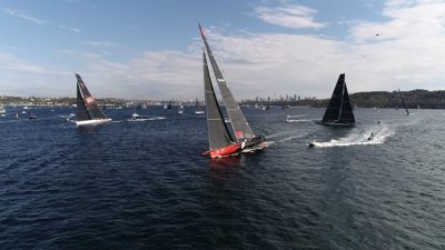 Photographs from Day 1 of the Noakes Sydney Gold Coast Yacht Race 2018