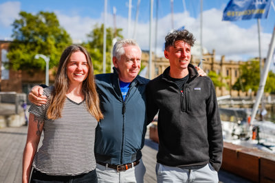 Biscuits save the day for yacht designer's son 