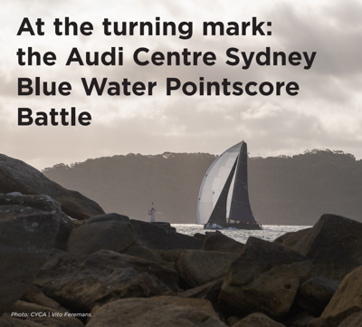 At the turning mark: the Audi Centre Sydney Blue Water Pointscore Battle