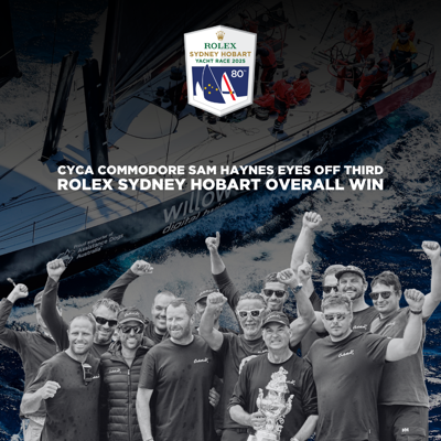 CYCA Commodore Sam Haynes eyes off third Rolex Sydney Hobart Overall win