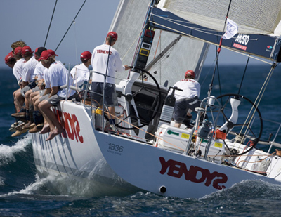 Race fleet shifts into reaching mode heading into Bass Strait