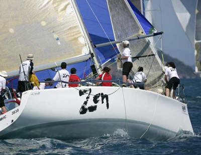 Half the Rolex Sydney Hobart fleet in