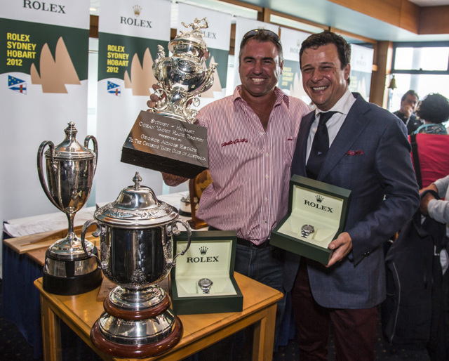 Presentation of trophies brings Rolex Sydney Hobart to a close