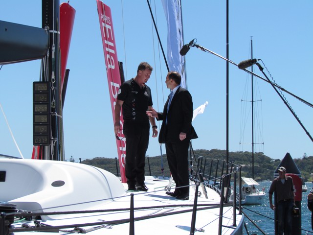 Prime Minister Tony Abbott Launches Rolex Sydney Hobart Super Maxi Perpetual LOYAL